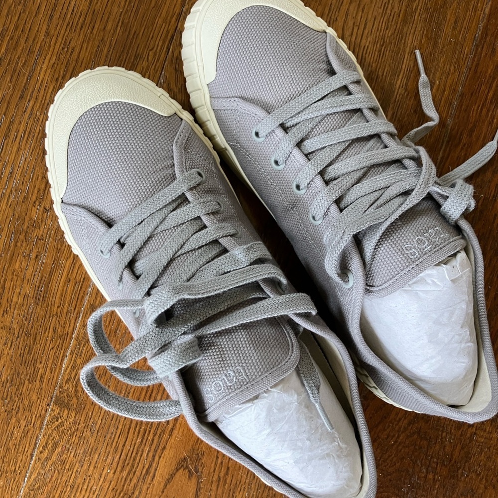 Taos Grey Canvas Sneakers - Picture 4 of 6